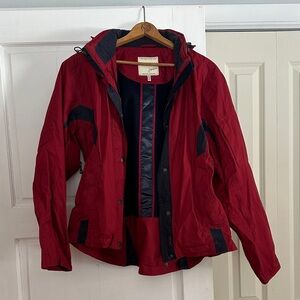Joules Women's Red and Black Ski Jacket